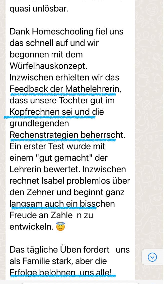 Elternstimme: Erfahrungsbericht zur Würfelhaus-Methode