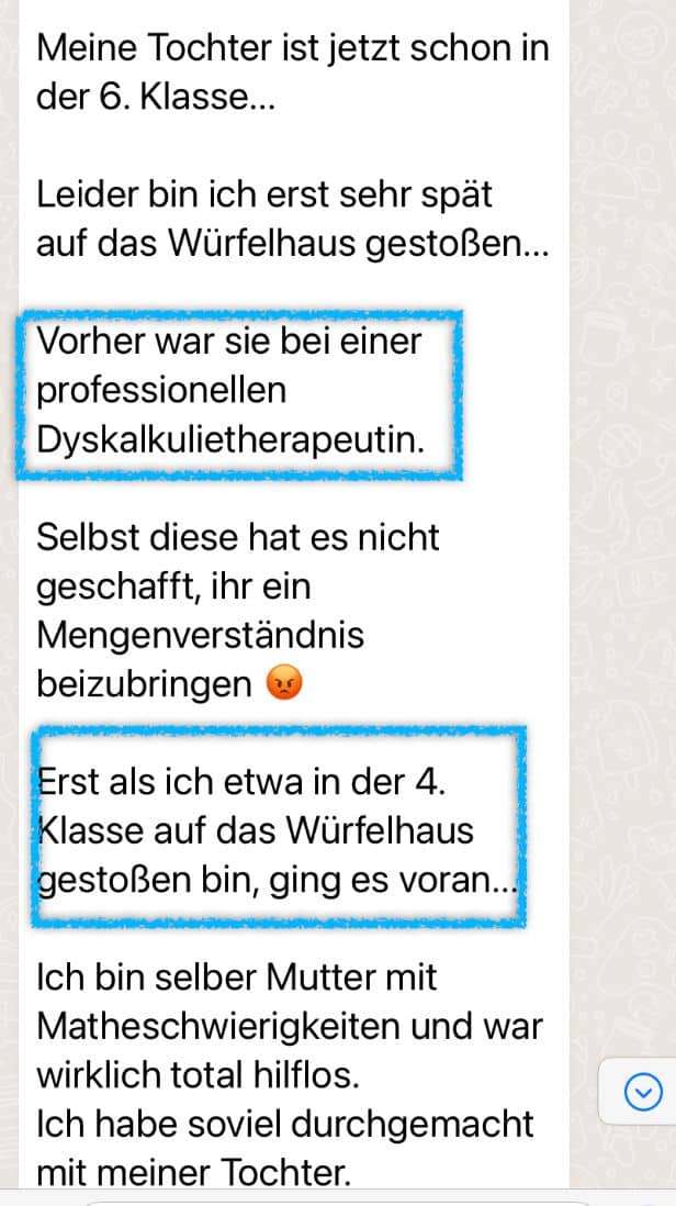 Elternstimme: Erfahrungsbericht zur Würfelhaus-Methode